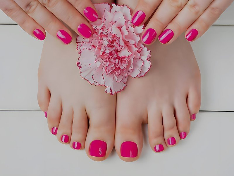 Manicura semipermanente en centro de estética de Tolosa